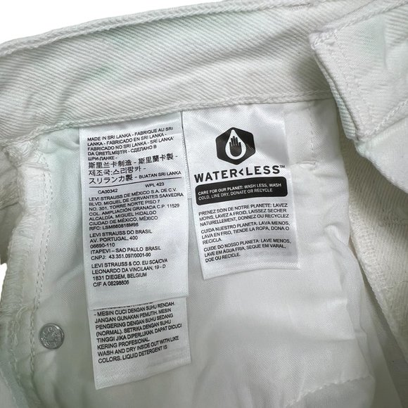 NWT Levi's Premium Deconstructed High Rise Tie Dye raw hem women's skirt size 25 - Picture 6 of 9